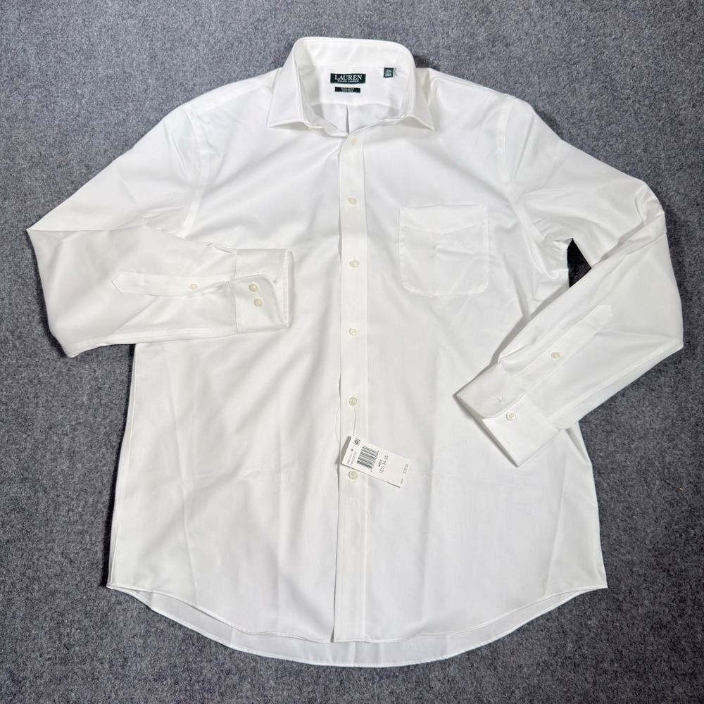 Lauren Ralph Lauren Regular Fit Dress Shirt Mens 16.5 34/35 White